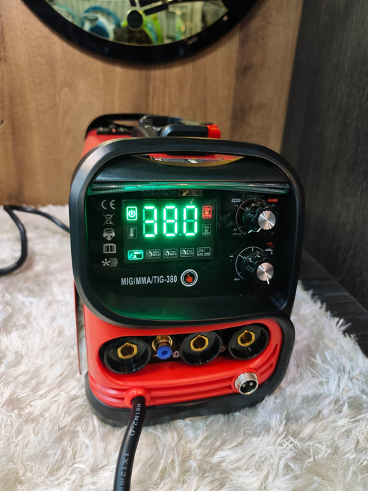 SOLDADORA INVERTER 3 EN 1 🔥 MIG / MMA / TIG 380AMP DIGITAL