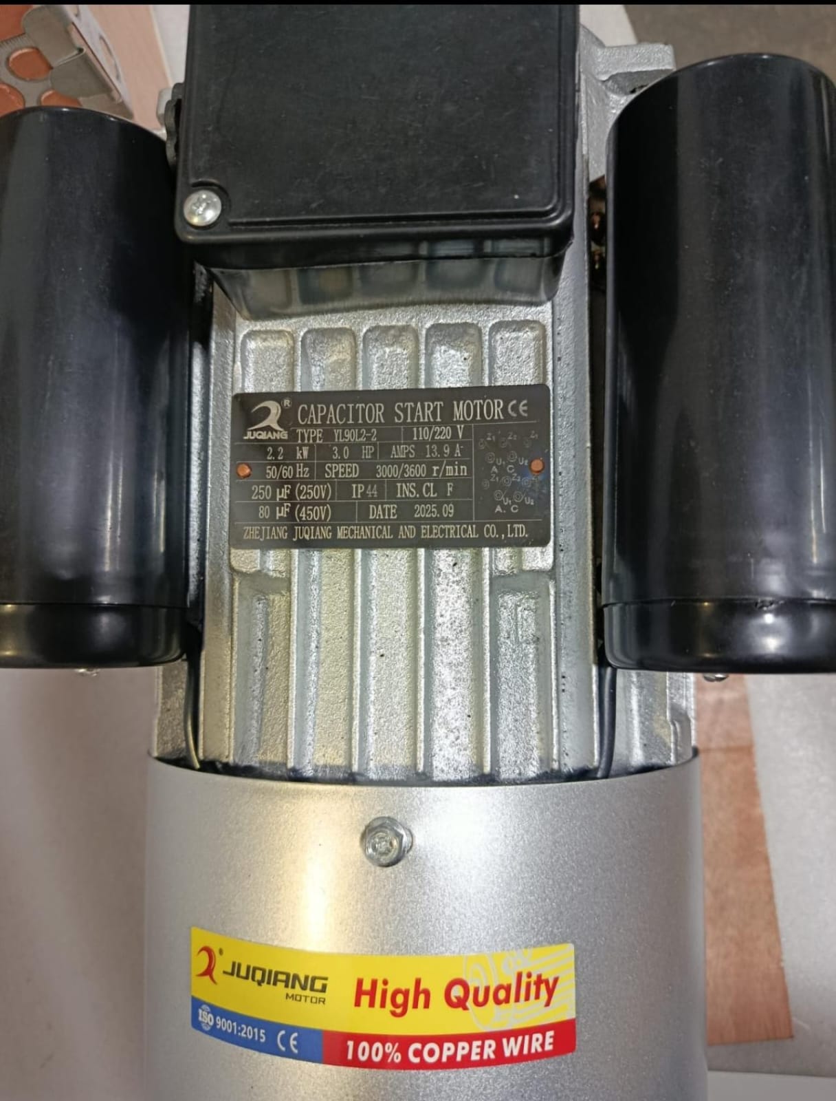 MOTORES INDUCCIÓN ELÉCTRICOS MONOFÁSICO 3 HP ALTA 100 % COBRE