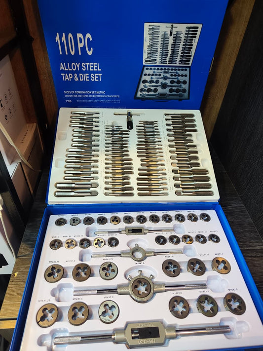 Juego de Machos y Terrajas Profesional 110 Piezas