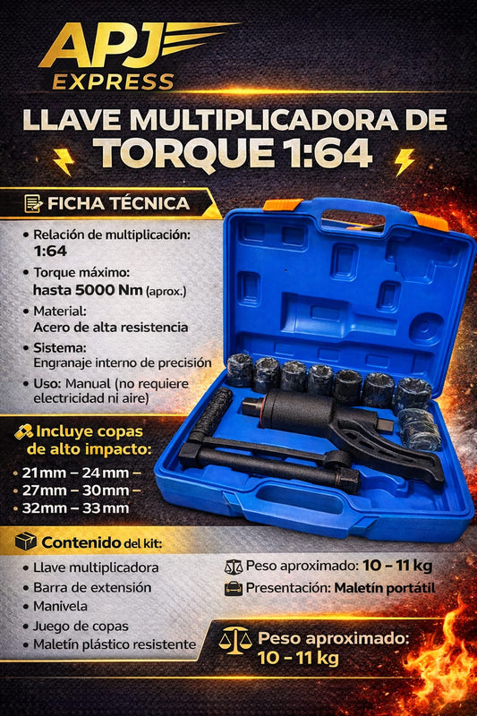 Llave Multiplicadora de Torque 1:64 (Labor Saving Wrench Profesional)