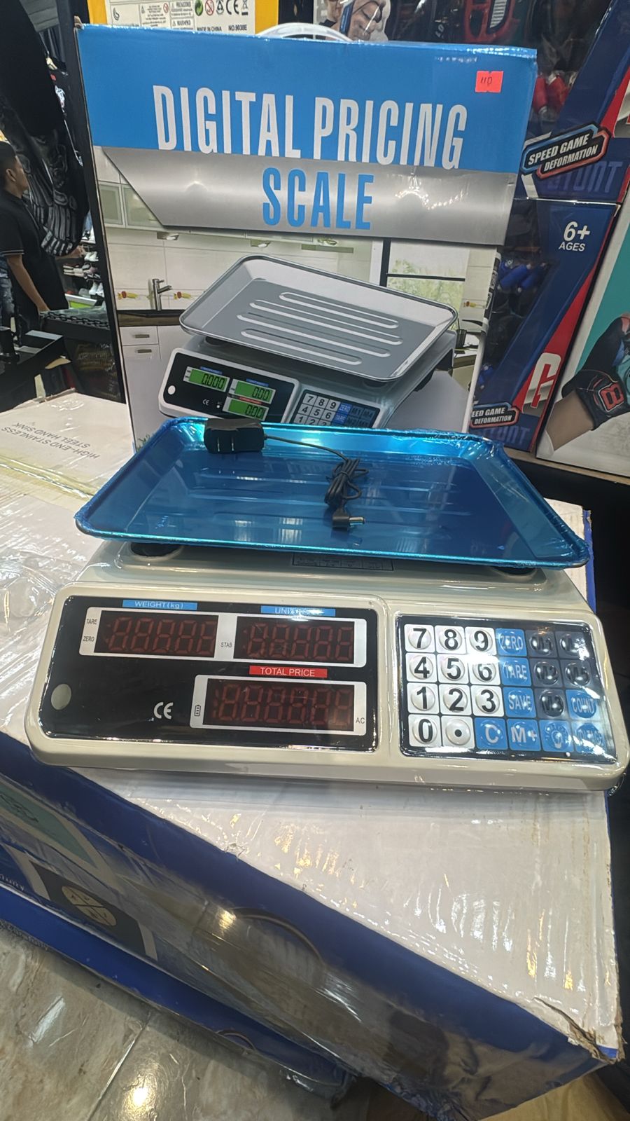 ⚖️ BASCULA  DIGITAL  COMERCIAL  ACS 40 kg INALAMBRICA