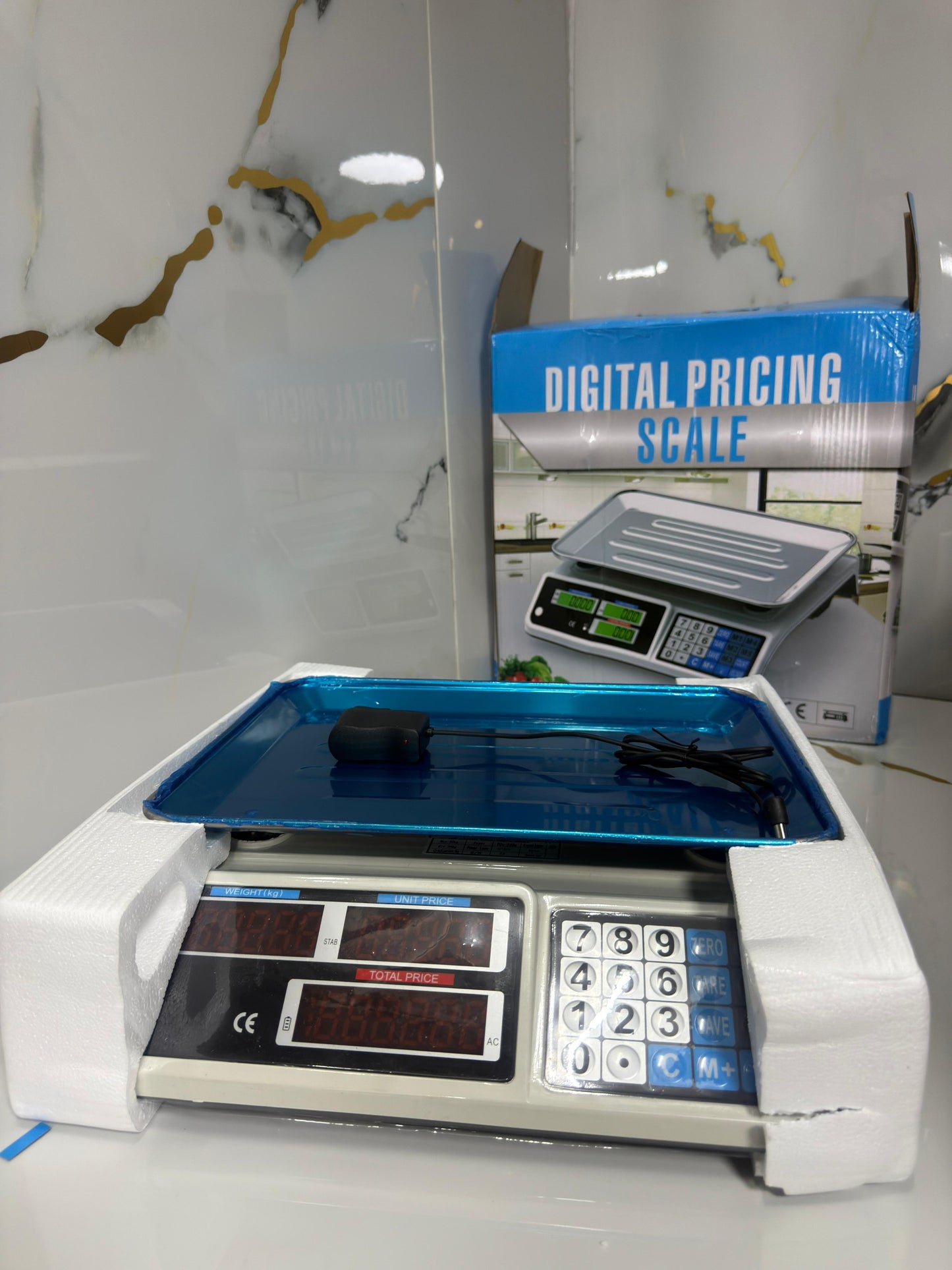 ⚖️ BASCULA  DIGITAL  COMERCIAL  ACS 40 kg INALAMBRICA