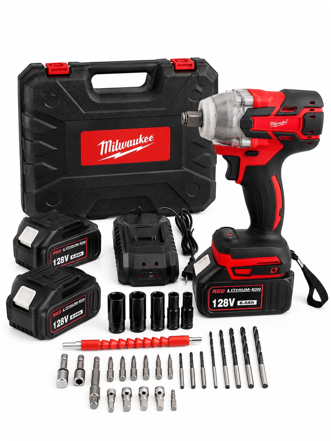 Pistola De Impacto +mandril Inalámbrica 330 Nm 1/2 Milwauke
