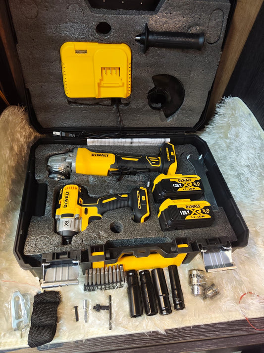 Kit Pistola de Impacto Inalámbrica + pulidora inalámbrica DeWalt 350 Nm