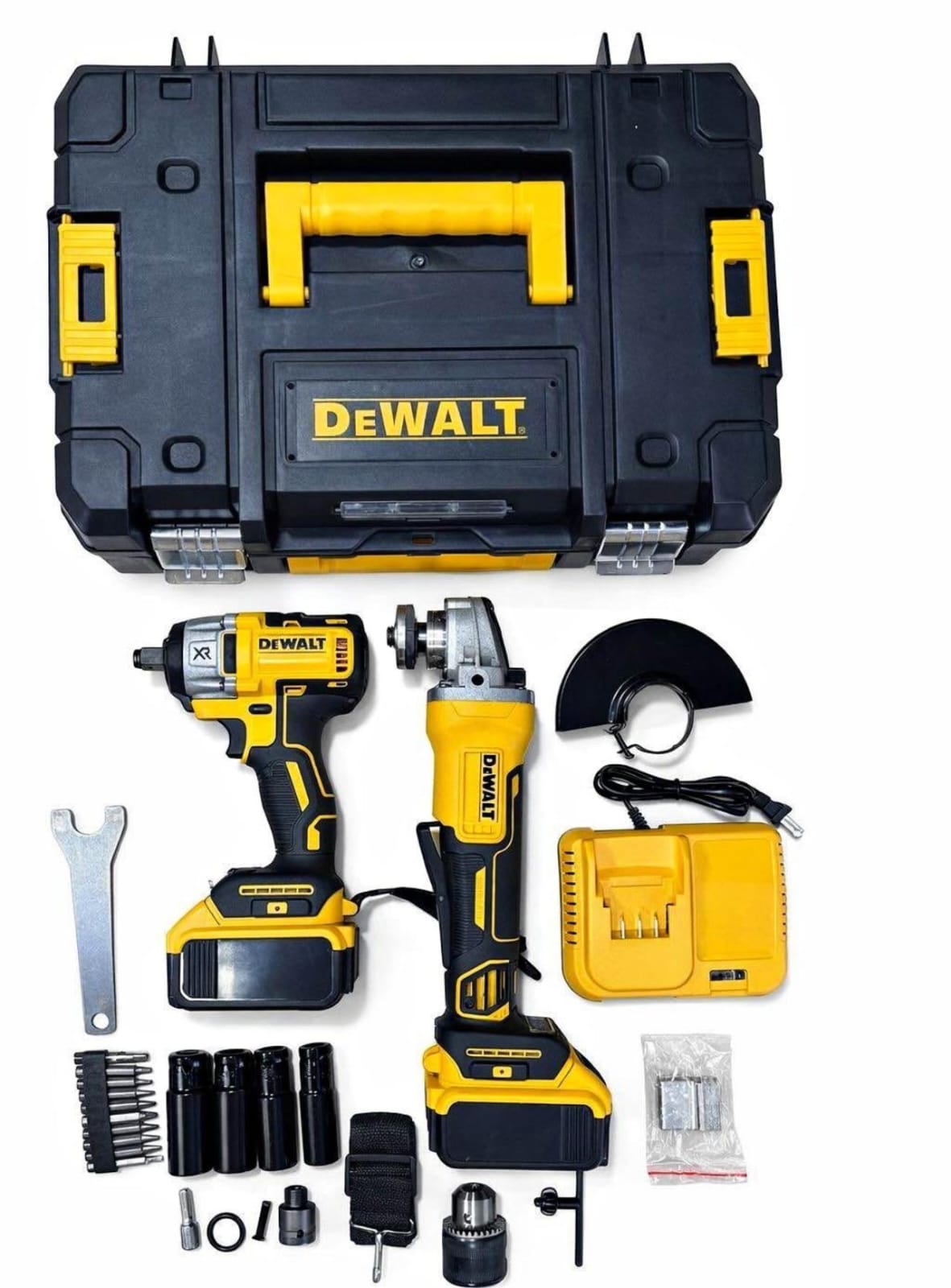 Kit Pistola de Impacto Inalámbrica + pulidora inalámbrica DeWalt 350 Nm